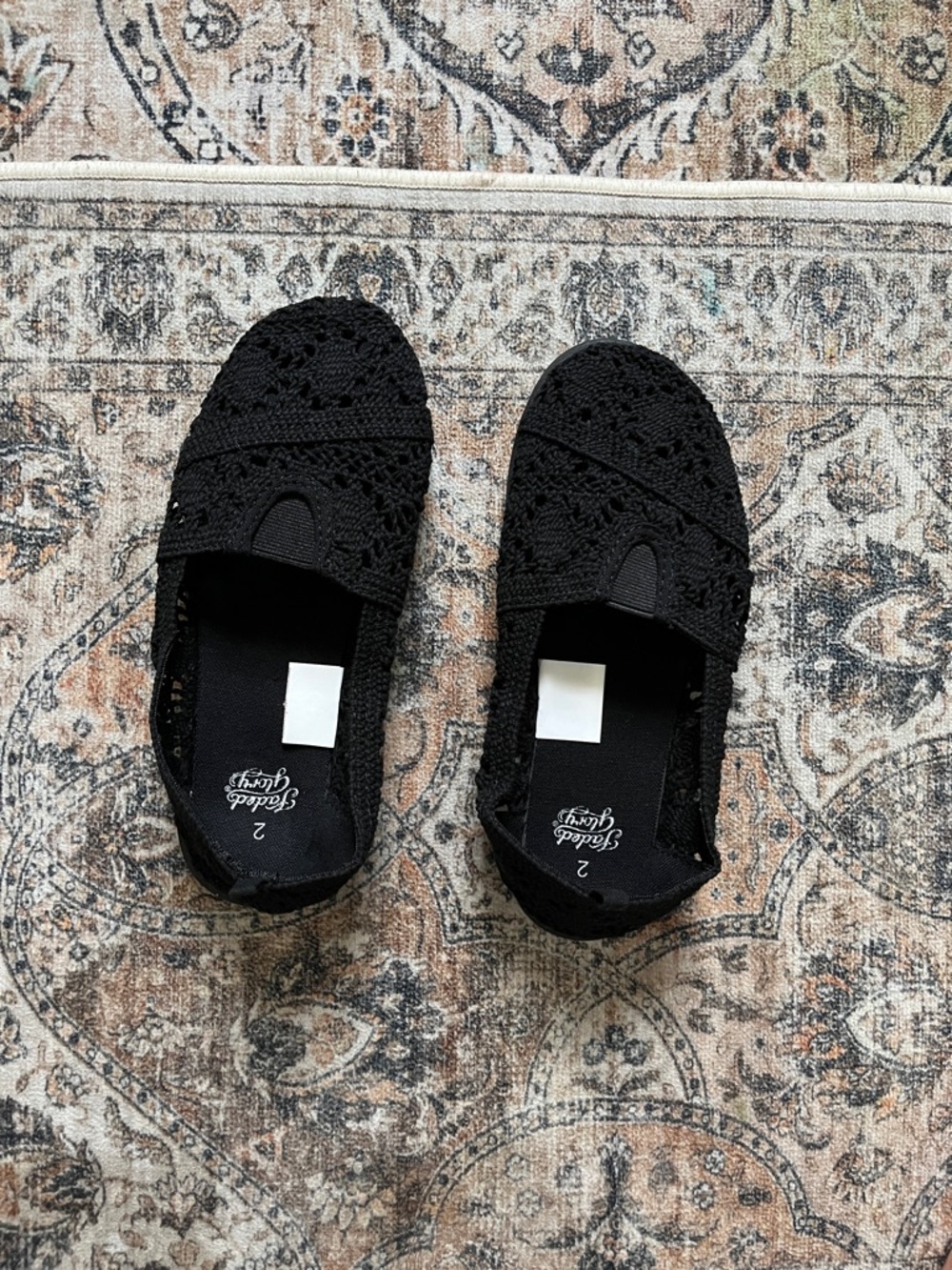 Girls Crochet Slip-Ons